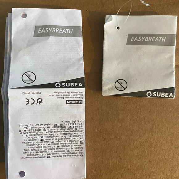 Easy Breath Subea snorkel mask S/M female or child face - Picture 5 of 9